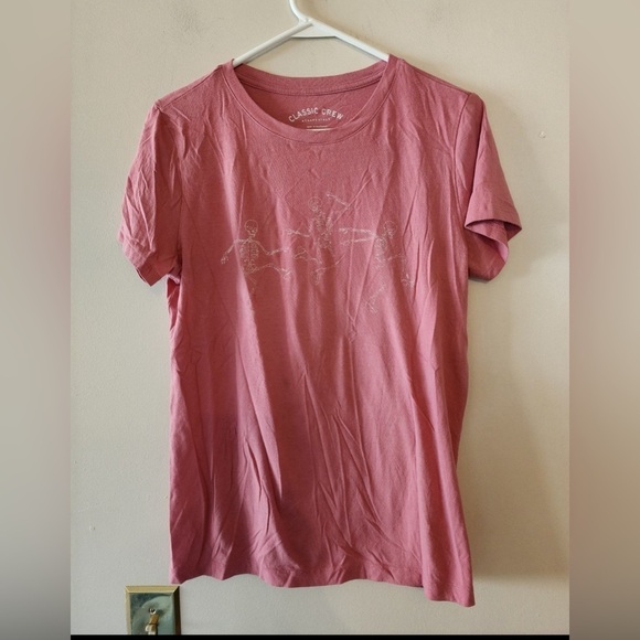 Aeropostale classic crew Skeleton pink size juniors xl - Picture 1 of 4